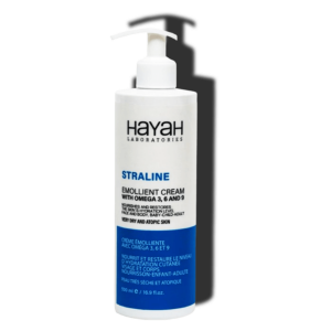 HAYAH LABORATORIES STRALINE EMOLLIENT FACE AND BODY CREAM WITH OMEGA 3, 6 & 9 FOR VERY DRY AND ATOPIC SKIN 500 ML